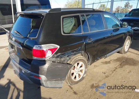 2012 Toyota Highlander Base V6 from USA, damaged, VIN 5TDZK3EH7CS059596